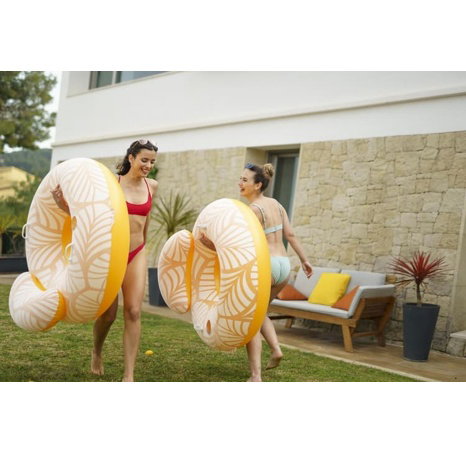 Nafukovací kruh/křeslo s úchyty Comfort Plush Deluxe, 118x117cm