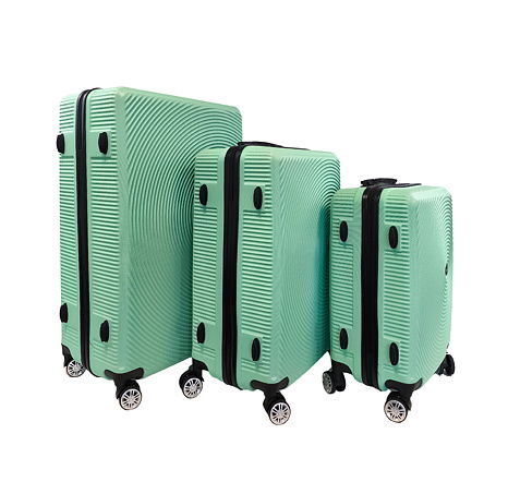 Bavy Cestovní kufr skořepinový Circle Light green - set 3 ks