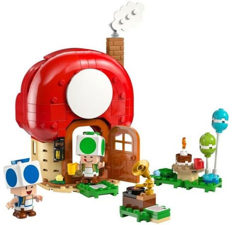 Lego Super Mario 72041 Toad a párty v jeho domku