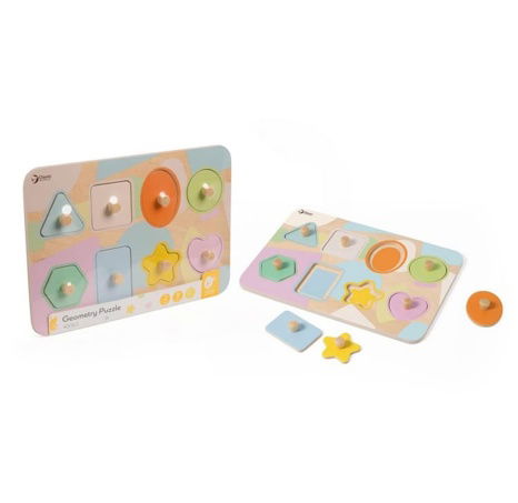 Dřevěná vkládačka geometrické tvary