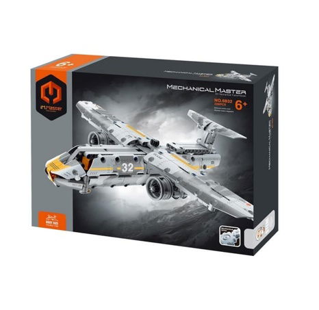 Stavebnice iM.MASTER letadlo plast 329 dílků v krabici 31x23x7cm