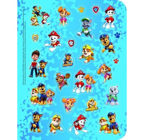 Samolepkový sešit 100 samolepek s omalovánkami Tlapoková patrola/Paw patrol 21,5x28cm