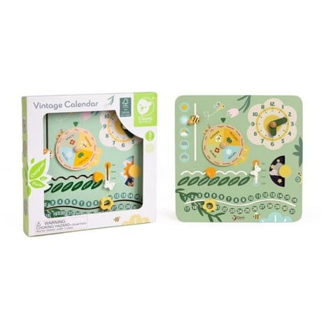 Kalendář dřevěný v anglickém jazyce