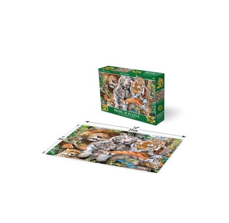 Puzzle 3D - Spící šelmy