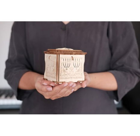 EscapeWelt 3D dřevěná skládačka hlavolamu Secret Lock Box