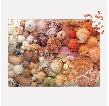 Galison Puzzle Zářivé mušle 1000 dílků