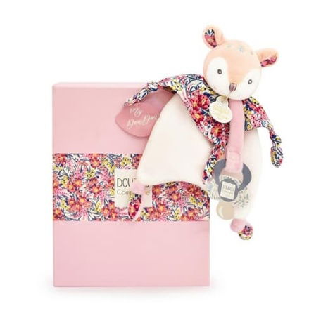 Doudou Dárková sada Hračka s úchytem na dudlík Koloušek Boh'aime 20 cm