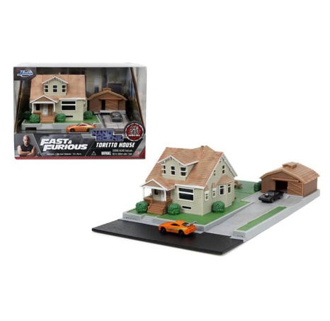 Rychle a zběsile Nanodiorama Dominikův dům s autíčky