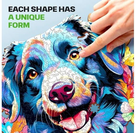 EscapeWelt Dřevěné puzzle Pes 500 dílků