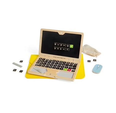 Bigjigs Toys Dřevěný magnetický notebook