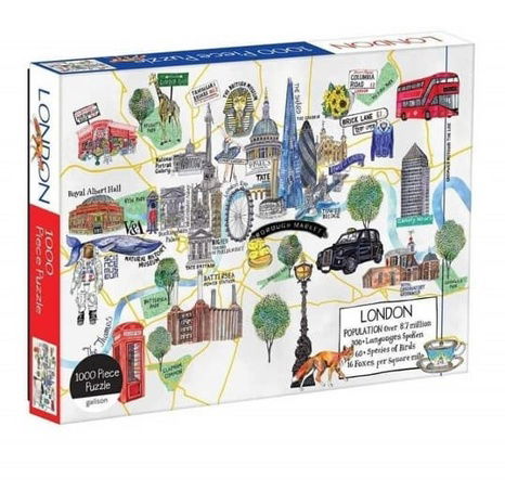 Galison Puzzle mapa Londýna 1000 dílků