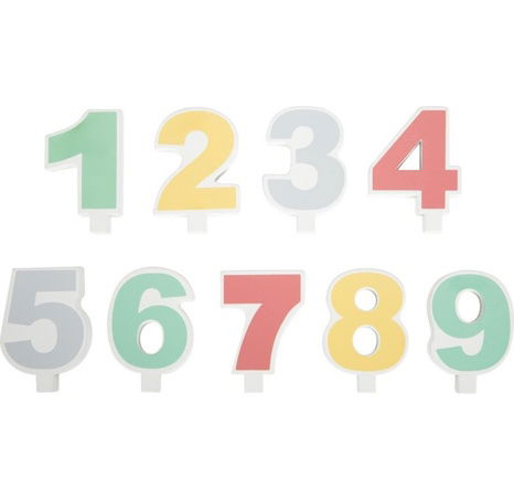 small foot Dřevěný narozeninový vláček se zvířátky