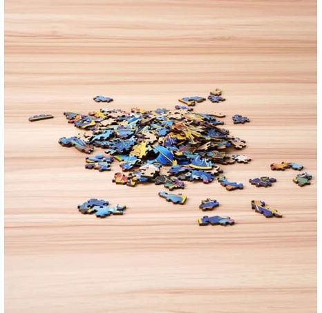 RoboTime Dřevěné puzzle Motýl Morpho Helena