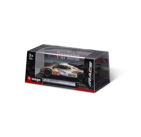 Bburago - RACE, Porsche 963 v dekorativním boxu, zlatá, 1:43