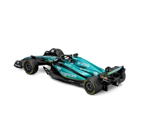 Bburago - RACE Formule F1 v dekorativním boxu, Aston Martin AMR23 (2023), #18 Lance Stroll, 1:43