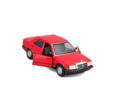Bburago - Auta HOBBY, Mercedes-Benz 190 E 2.6, červená, 1:24