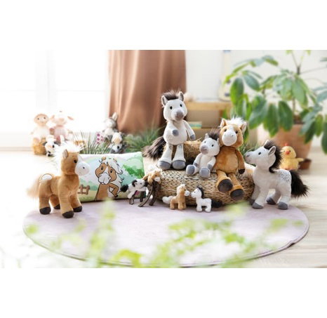 NICI plyš Pony Mony bílý 17cm, GREEN