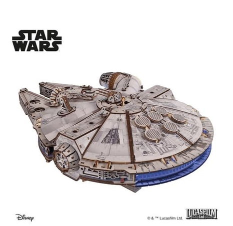Ugears 3D dřevěná mechanická skládačka Star Wars Millennium Falcon