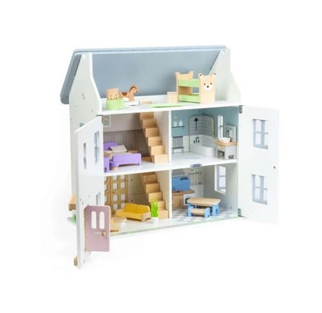 Bigjigs Toys Sada dřevěný nábytek do domečku pro panenky