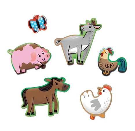 Mudpuppy Podlahové puzzle Kamarádi z farmy 25 dílků