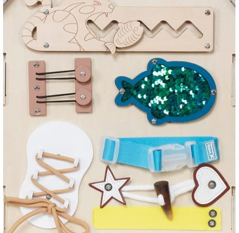 2Kids Toys Activity board Domeček šedý