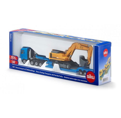 SIKU Super 1847 - Těžký náklad s podvalníkem, měřítko 1:87