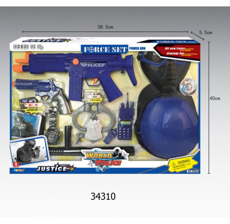 Policejní sada s helmou