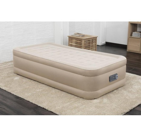 Semišová nafukovací matrace Bestway FORTECH s el. Pumpou 191 x 97 x 46 cm