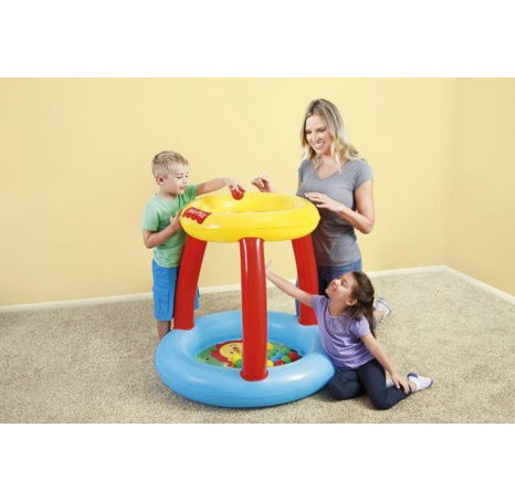 Nafukovací hrací centrum Bestway Fisher Price s míčky 89x89x84cm