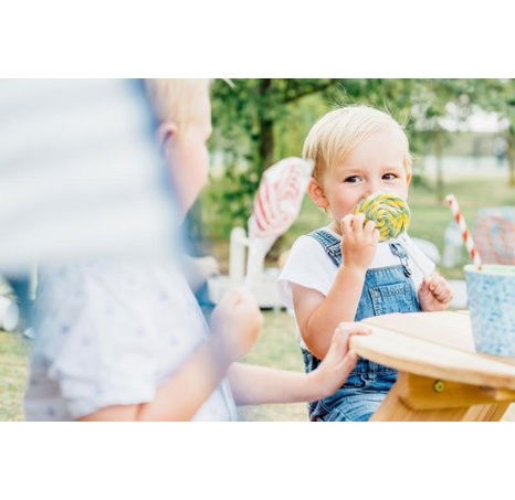 Plum dřevěný piknikový stůl se stoličkami