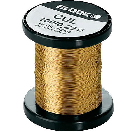 Block Lakovaný měděný drát CUL