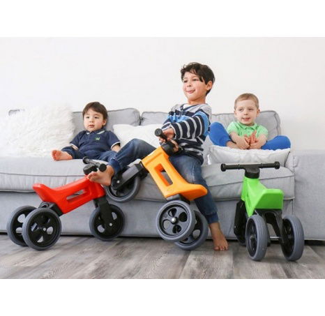 Odrážedlo FUNNY WHEELS NEW SPORT 2v1 zelené