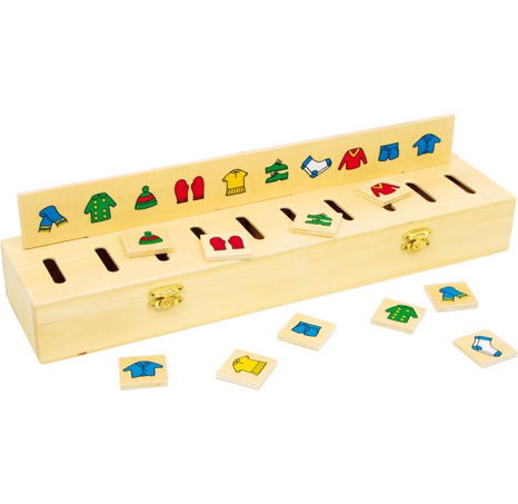 Small Foot Dřevěná motorická vkládačka třídění
