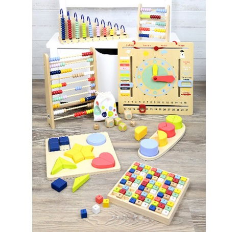 Small Foot Dřevěná vzdělávácí tabulka násobilka