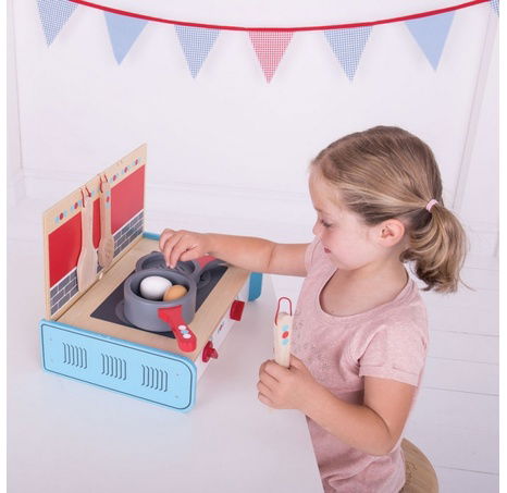 Bigjigs Toys Pánev a vejce