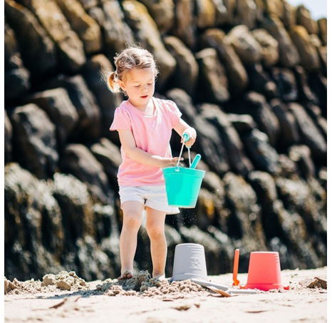 Bigjigs Toys Strand Eimer Rot