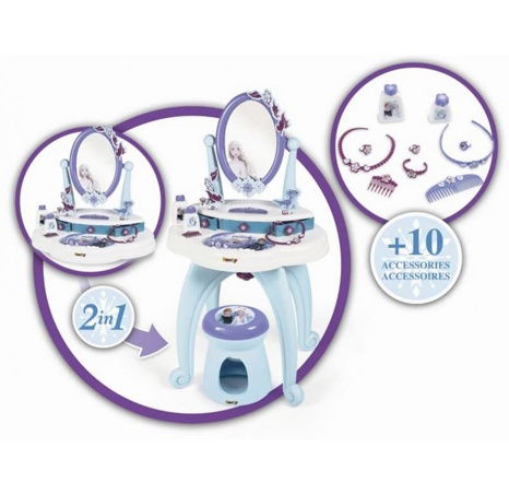 Ice Kingdom Frisiertisch 2in1 mit Stuhl