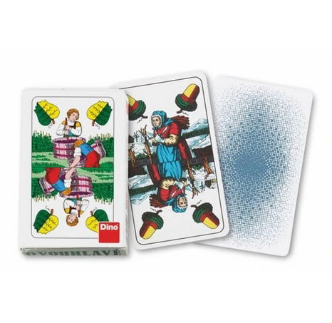 Spielkarten mit zwei Köpfen