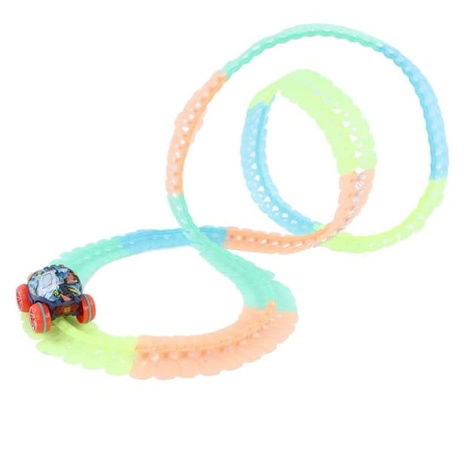Bavytoy Dráha svítící s rotujícím autíčkem 224ks