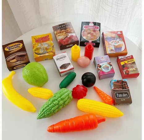 Bavytoy Nákupní vozík s příslušenstvím růžový