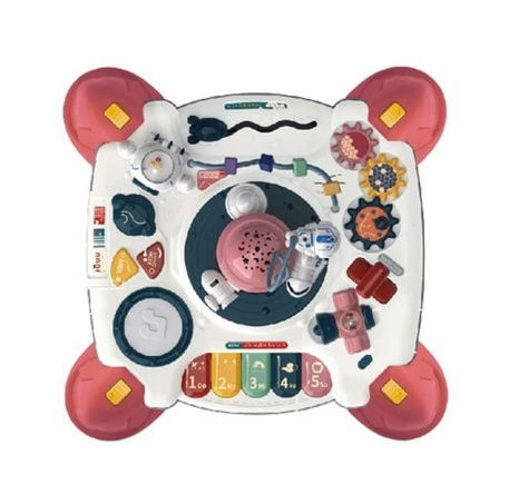 Bavytoy Interaktivní stoleček s vesmírným projektorem růžový