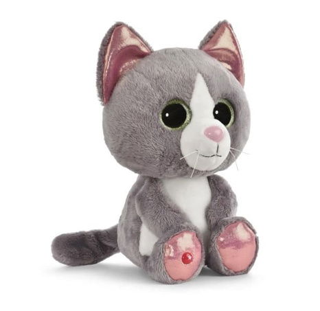 NICI Glubschis plyš Kočka šedá Felinja 25cm, GREEN