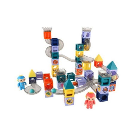 Kuličková dráha magnetická s figurkami plast 102ks v krabici