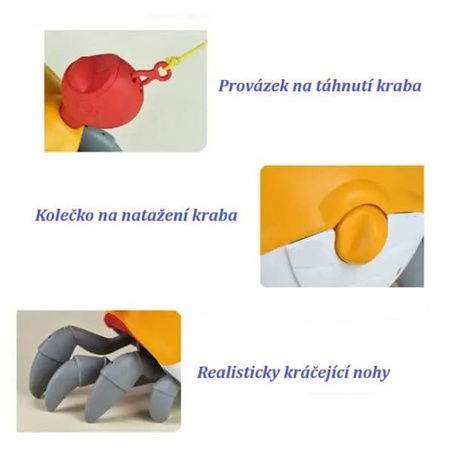 Bavytoy Roztomilý chodící krab na natažení