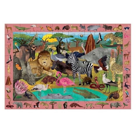 Mudpuppy Puzzle skládej a hledej Safari 64 dílů