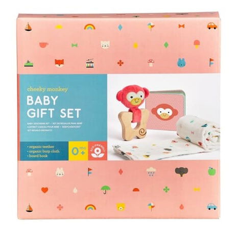 Petit Collage Dárkový set pro miminka opička