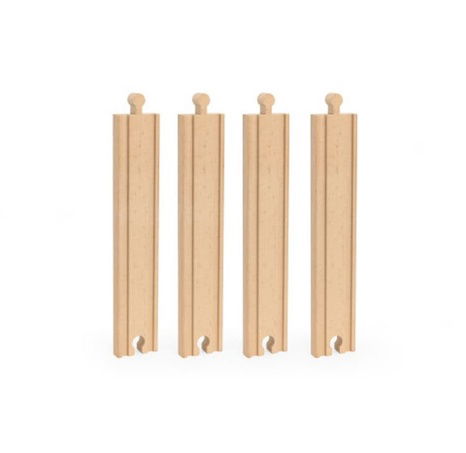 Holzschienen mittel gerade 4 Stück