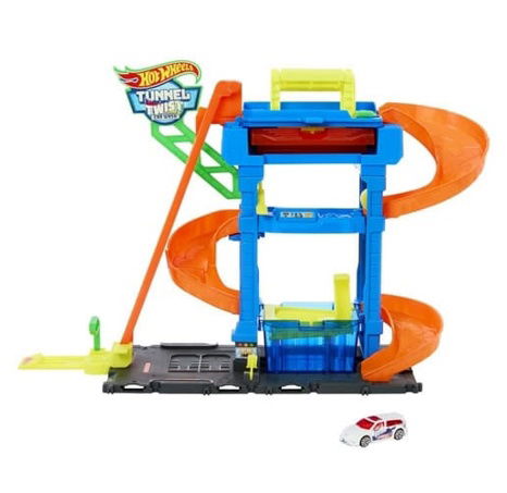 Hot Wheels CITY COLOR SHIFTERS AUTOMYČKA S OTOČNÝM TUNELEM