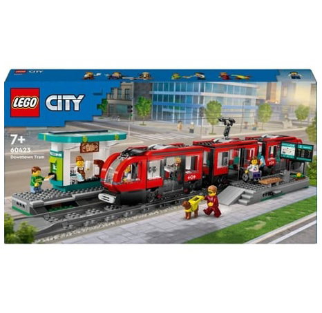 Lego 60423  Tramvaj a zastávka v centru města