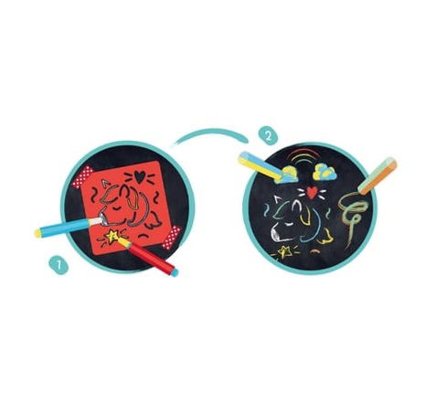 Malování s křídami a šablonami